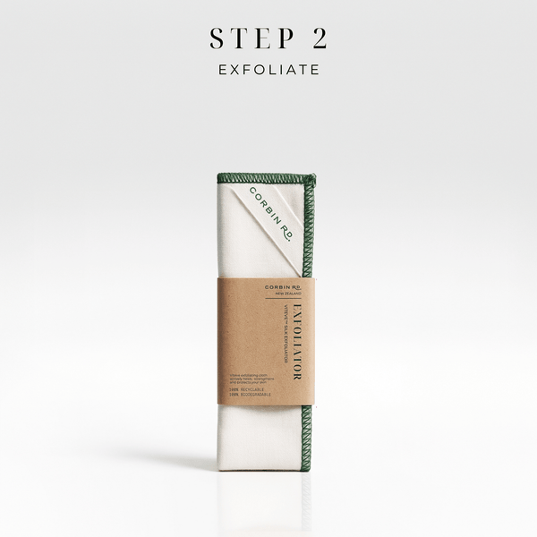 Corbin Rd Viteve Silk Exfoliating Cloth — gentle face exfoliator NZ