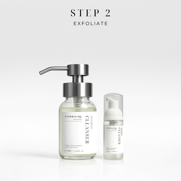 Corbin Rd Radiance Boosting Foaming Cleanser — lactic acid pineapple finger lime NZ